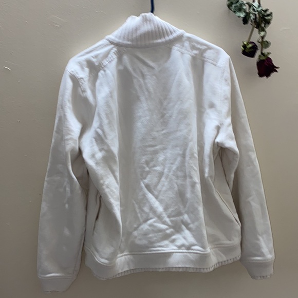 VINTAGE Tommy Hilfiger White Zip Pullover Sweatshirt - Picture 8 of 8